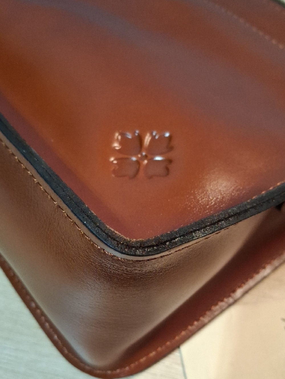 Patricia Nash Tooled Vallata Leather Crossbody - Florence Brown Nwt - Picture 14 of 14